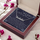 Personalised Name Necklace For Mom ~Hebrews 11:1~ (Horizontal)