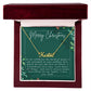 Personalised Name Necklace For Mom ~1 Corinthians 13:7~ (Horizontal)
