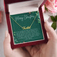 Personalised Name Necklace For Mom ~1 Corinthians 13:7~ (Horizontal)