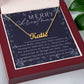 Personalised Name Necklace For Mom ~Hebrews 11:1~ (Horizontal)