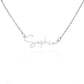 Personalised Name Necklace For Mom ~Psalm 119:105~ (Signature Font)