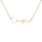 Personalised Name Necklace For Mom ~Psalm 119:105~ (Signature Font)