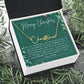 Personalised Name Necklace For Mom ~1 Corinthians 13:7~ (Signature Font)