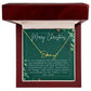 Personalised Name Necklace For Mom ~1 Corinthians 13:7~ (Signature Font)