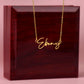 Personalised Name Necklace For Mom ~Psalm 119:105~ (Signature Font)
