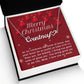 Personalised Name Necklace For Mom ~Luke 2:10-11~ (Heart)