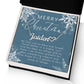 Personalised Name Necklace For Wife ~Psalm 91:1-2~ (Heart)