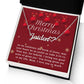 Personalised Name Necklace For Mom ~Luke 2:10-11~ (Heart)