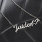 Personalised Name Necklace For Wife ~Matthew 2:10-11~ (Heart)