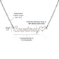 Personalised Name Necklace For Wife ~Proverbs 18:22~ (Heart)