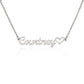 Personalised Name Necklace For Wife ~Ephesians 5:25~ (Heart)