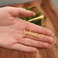 Personalised Name Necklace For Mom ~Philippians 4:7~ (Heart)