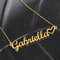 Personalised Name Necklace For Daughter ~Luke 2:10~ (Heart)