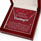 Personalised Name Necklace For Mom ~Luke 2:10-11~ (Heart)