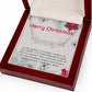 Personalised Name Necklace For Mom ~Acts 20:35~ (Heart)