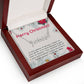 Personalised Name Necklace For Mom ~Acts 20:35~ (Heart)