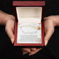 Personalised Name Necklace For Mom ~Philippians 4:7~ (Heart)
