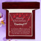 Personalised Name Necklace For Mom ~Luke 2:10-11~ (Heart)