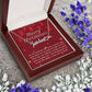 Personalised Name Necklace For Mom ~Luke 2:10-11~ (Heart)