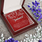 Personalised Name Necklace For Mom ~Proverbs 31:28~ (Heart)