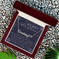 Personalised Name Necklace For Mom ~Hebrews 11:1~ (Heart)