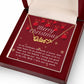Personalised Name Necklace For Mom ~Luke 2:10-11~ (Heart)