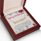Personalised Name Necklace For Mom ~Acts 20:35~ (Heart)