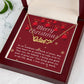Personalised Name Necklace For Mom ~Luke 2:10-11~ (Heart)