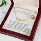 Personalised Name Necklace For Mom ~Philippians 4:7~ (Heart)