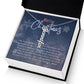 Personalised Name Necklace For Mom ~Colossians 3:14~ (Vertical)