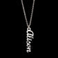 Personalised Name Necklace For Mom ~Colossians 3:14~ (Vertical)