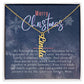 Personalised Name Necklace For Mom ~Colossians 3:14~ (Vertical)