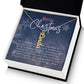 Personalised Name Necklace For Mom ~Colossians 3:14~ (Vertical)