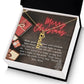 Personalised Name Necklace For Mom ~Psalm 119:105~ (Vertical)