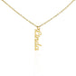 Personalised Name Necklace For Mom ~Colossians 3:14~ (Vertical)