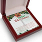 Personalised Name Necklace For Daughter ~Nehemiah 8:10~ (Vertical)