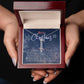 Personalised Name Necklace For Mom ~Colossians 3:14~ (Vertical)