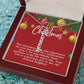 Personalised Name Necklace For Daughter ~1 Corinthians 13:4-7~ (Vertical)