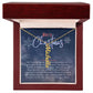 Personalised Name Necklace For Mom ~Colossians 3:14~ (Vertical)