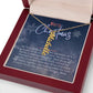 Personalised Name Necklace For Mom ~Colossians 3:14~ (Vertical)