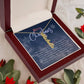 Personalised Name Necklace For Mom ~Colossians 3:14~ (Vertical)