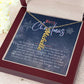 Personalised Name Necklace For Mom ~Colossians 3:14~ (Vertical)
