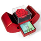 He Will Give You Rest (Matthew 11:28) | Love Knot Necklace in Red Heart Rose Box