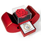 He Turns Sicknesses Away (Deuteronomy 7:15) | Love Knot Necklace in Red Heart Rose Box