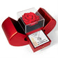 He Is My Light (Psalm 27:1) | Love Knot Necklace in Red Heart Rose Box