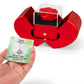 Peace I Leave With You (John 14:27) | Love Knot Necklace in Red Heart Rose Box