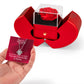Took Our Infirmities (Matthew :17) | Love Knot Necklace in Red Heart Rose Box
