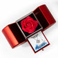 The Word Of The Lord Is Right (Psalm 33:4) | Love Knot Necklace in Red Heart Rose Box
