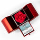 Faith Moves Mountains (Matthew 17:20) | Love Knot Necklace in Red Heart Rose Box