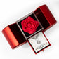 Hope Does Not Disappoint (Romans 5:5) | Love Knot Necklace in Red Heart Rose Box